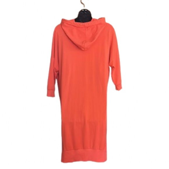 Megi collection size S-M sweatshirt dress with kangaroo pocket drawstring hood - Picture 2 of 6